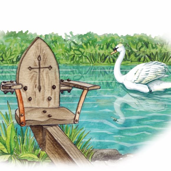 Ducking Stool Illustration