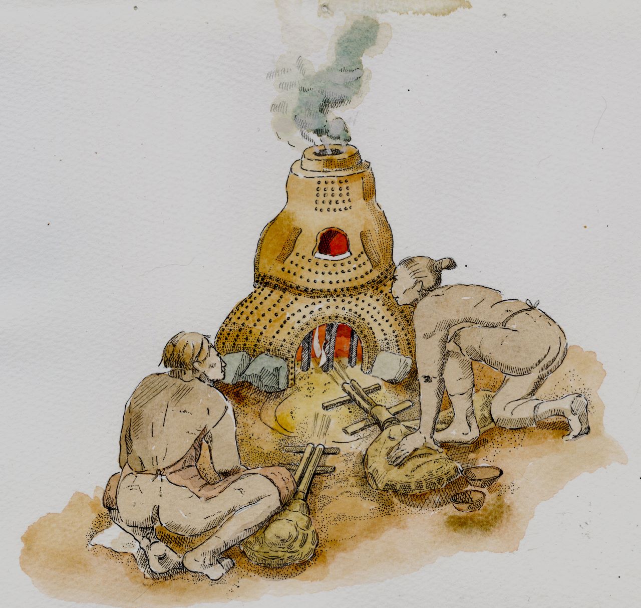 Iron Age bronze smelting