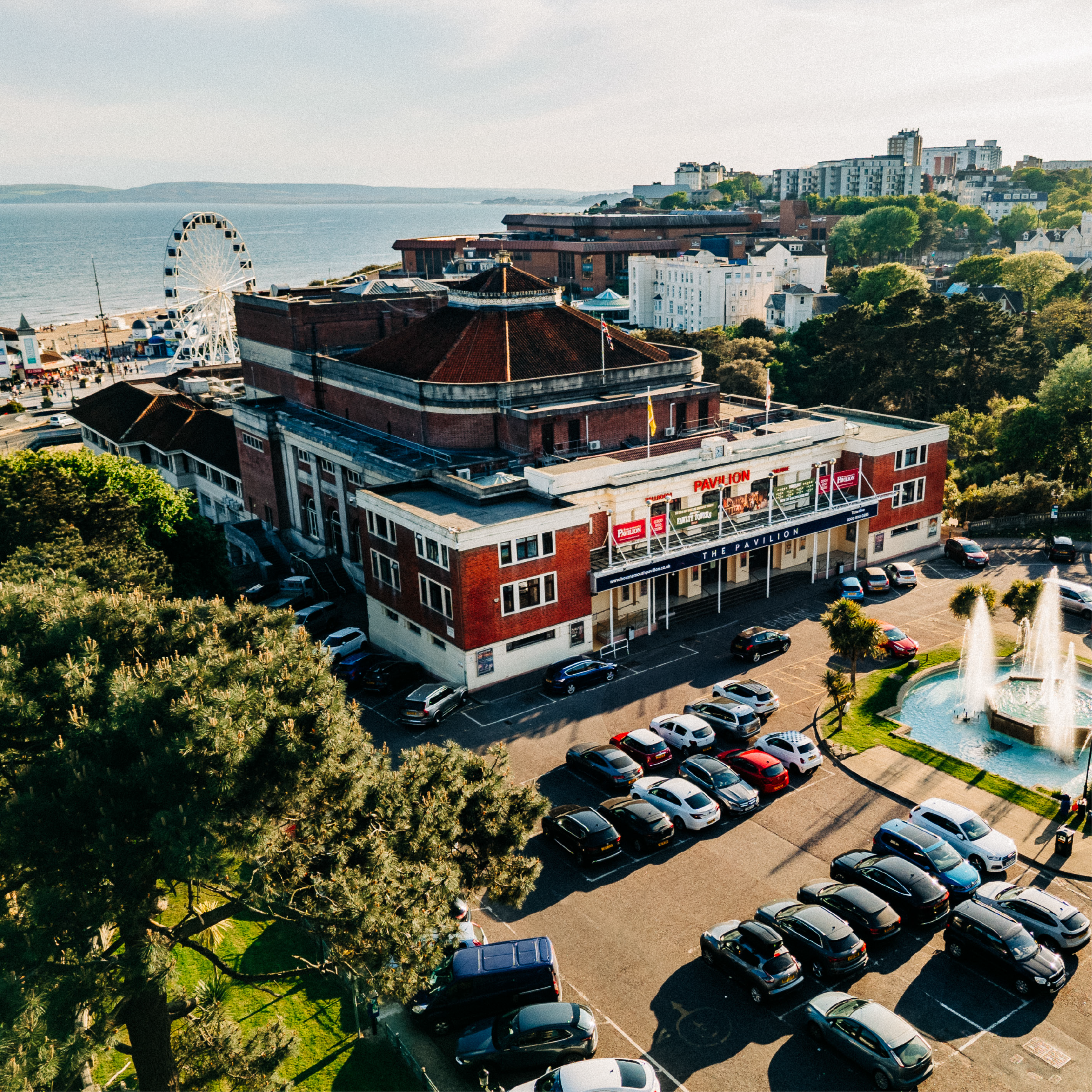 The Pavilion seen from above with the pier approach in the background.