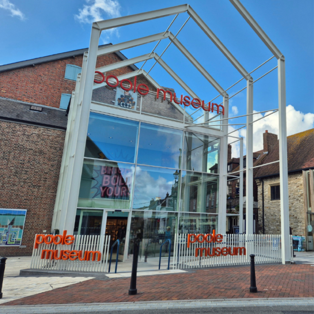 The front entrance of the refurbished Poole Museum